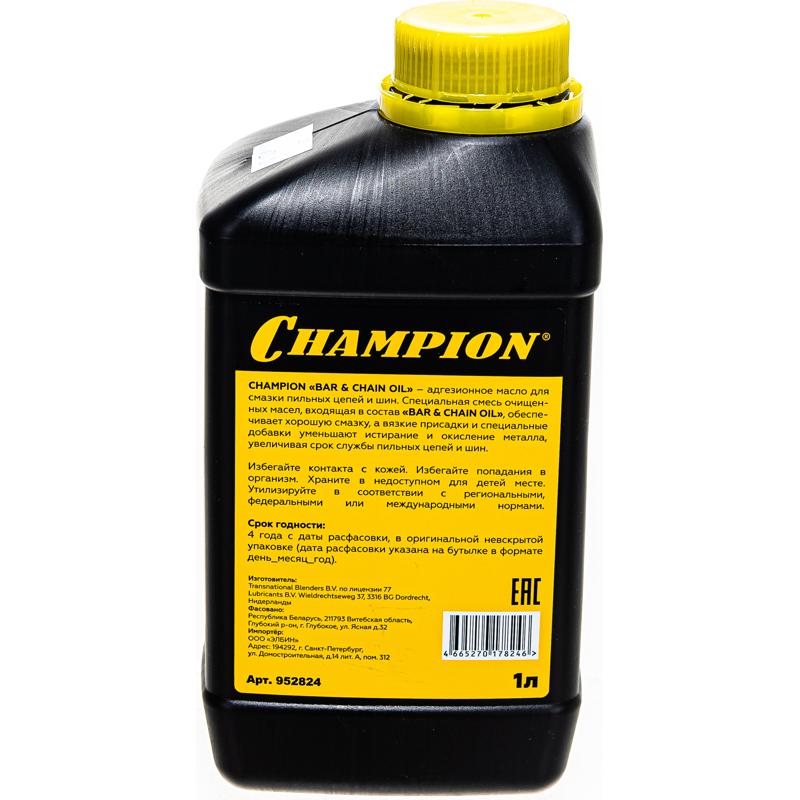 Масло для смазки цепей и шин Champion 952824,1 л