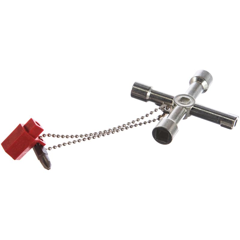 Ключ для электрошкафов Knipex KN-001103 (с битой и переходником) в Костроме