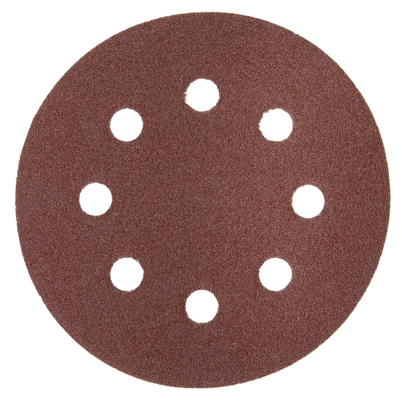 Круг шлифовальный универсальный Зубр МАСТЕР 35562-125-120 из абразивной бумаги на велкро основе 8 отверстий Р120 125мм 5шт 128₽