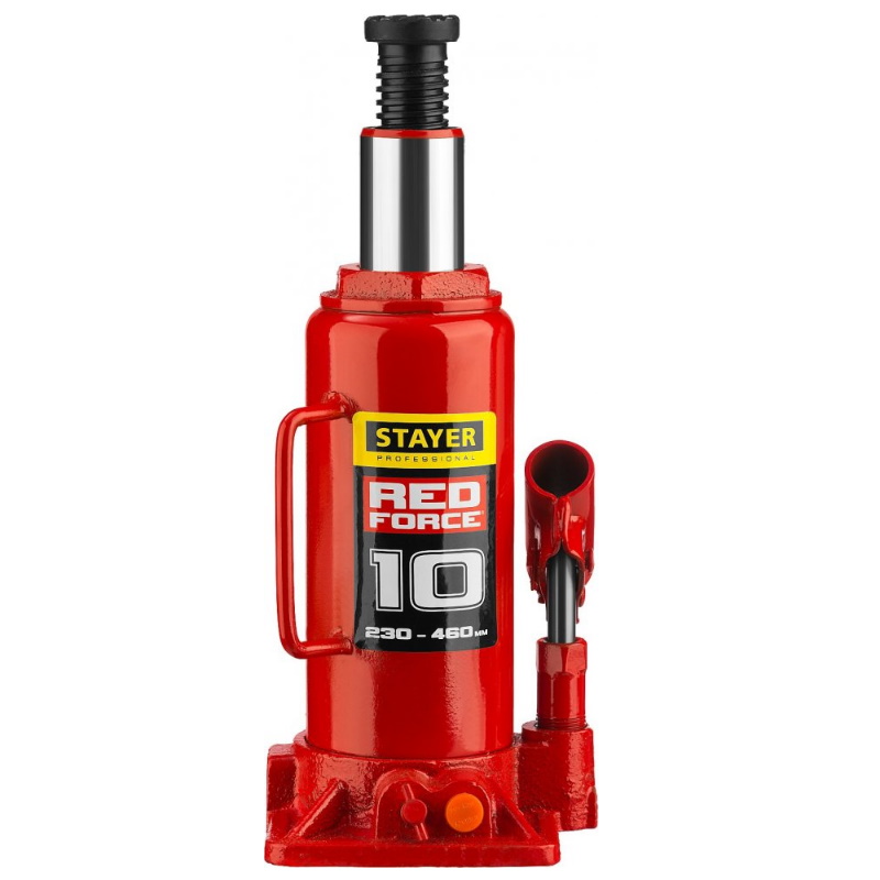 Домкрат гидравлический бутылочный Stayer "Red Force" 43160-10 43160-10_z01, 10т, 230-460 мм в Иваново