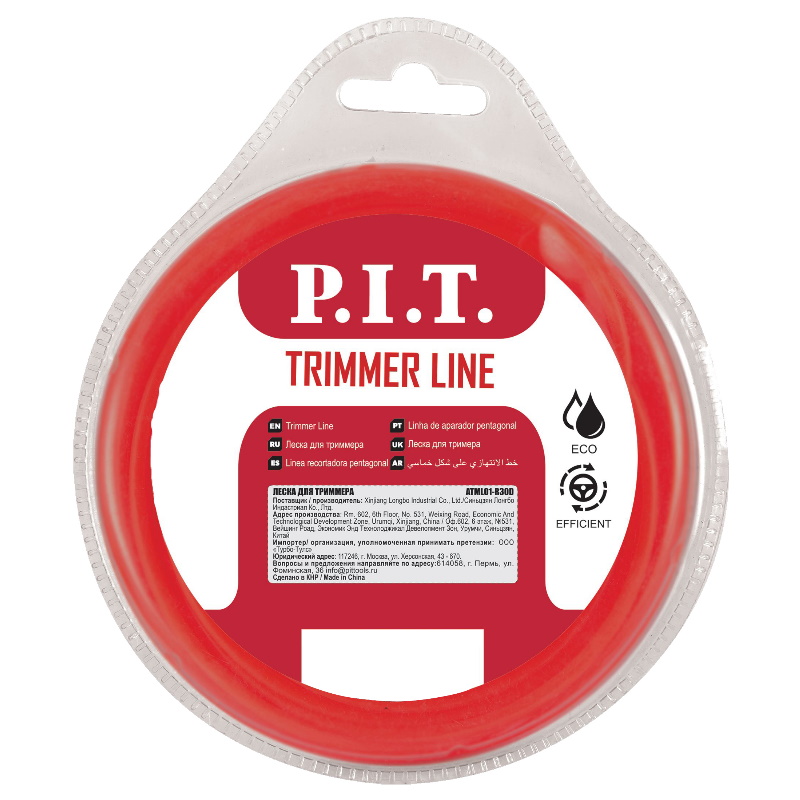 Леска для триммера P.I.T. ATML01-P30D, звезда 15 м x 3,0 мм, блистер в Муроме