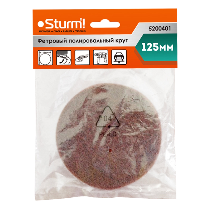 Круг фетровый полировальный Sturm 5200401  в Иваново
