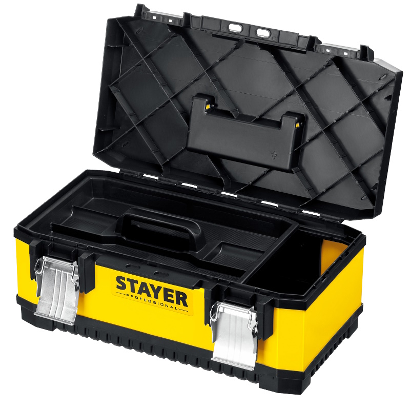 Ящик для инструментов Stayer PROXIMA-19 Professional 2-38011-18, металлический, 498 х 289 х 222 мм, 19"  в Угличе