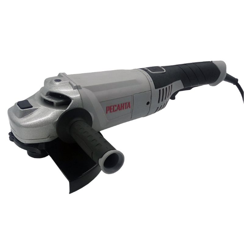 Угловая шлифмашина Ресанта УШМ-230/2300 4606059027621 75/12/9 (сетевая, быстрозажимная гайка, вес 5.45 кг)