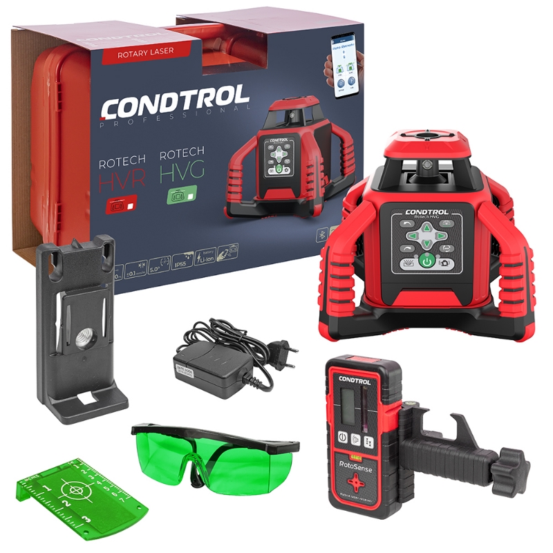 Ротационный лазерный нивелир Condtrol Rotech HVG 1-002-103 400 м
