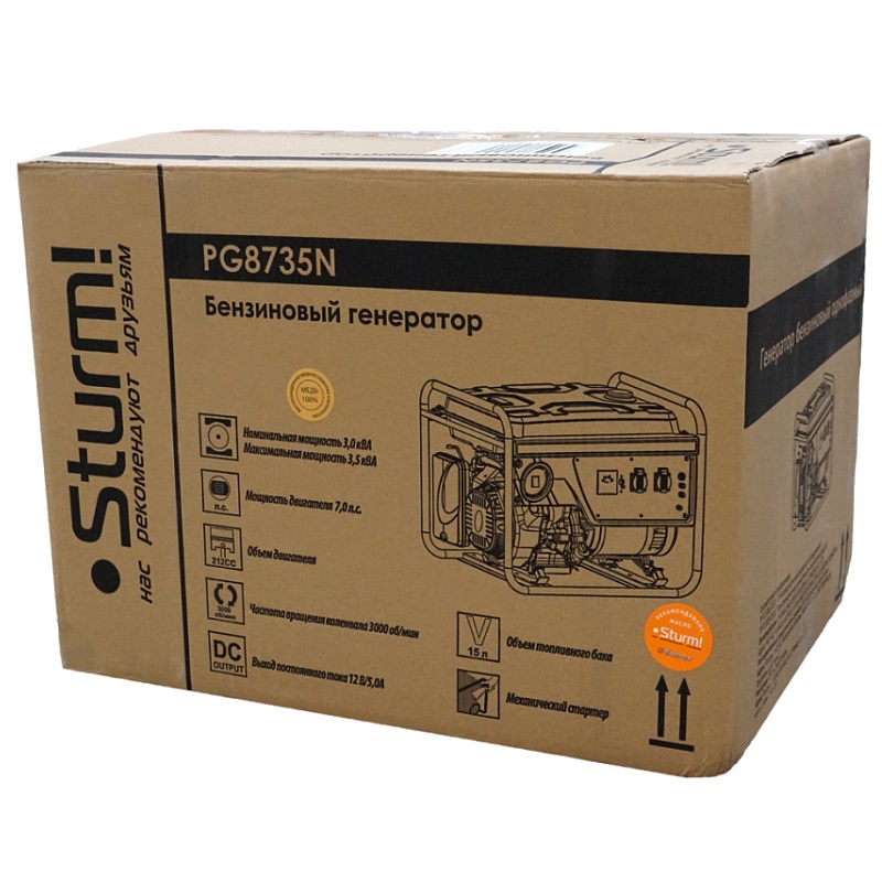 Бензиновый генератор Sturm PG8735N в Костроме