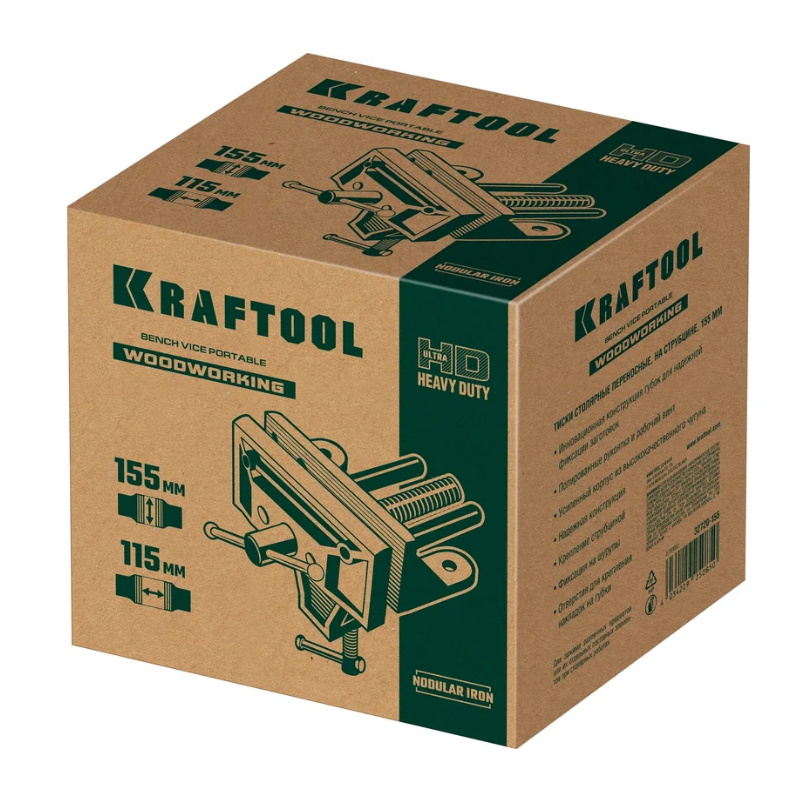 Столярные переносные тиски Kraftool 32720-155, 155 мм, на струбцине в Коврове