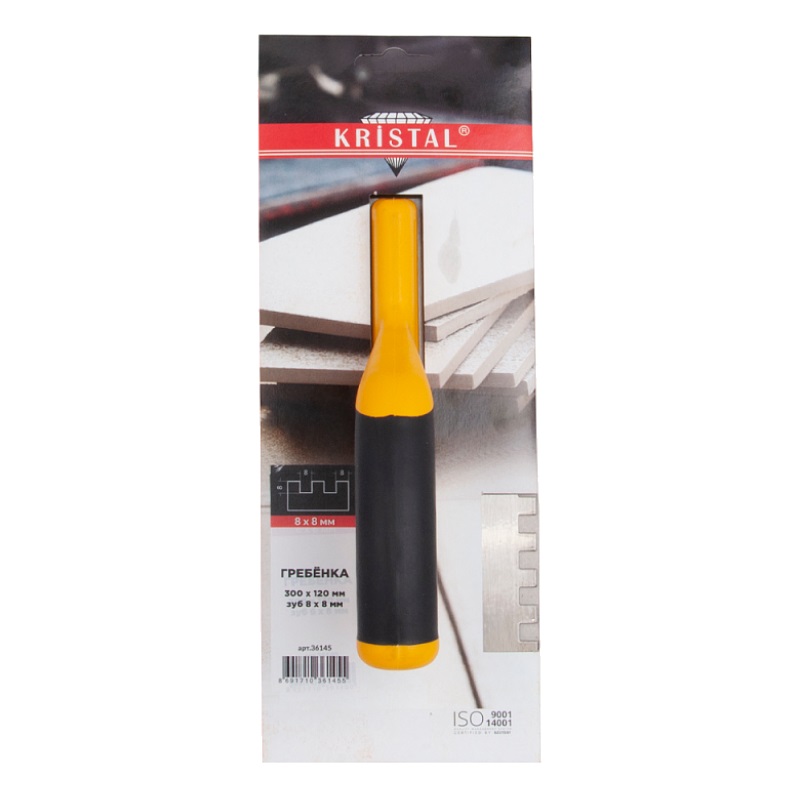 Гребёнка Kristal 36145, 300х120 мм, зуб 8х8