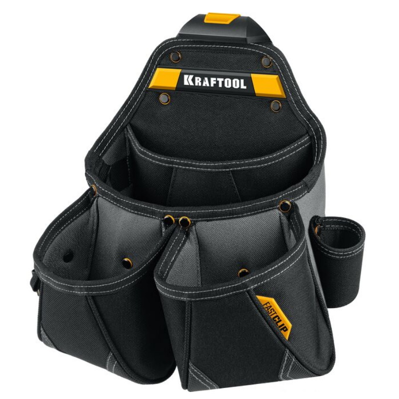 Пояс монтажника Kraftool KBS-5 38760-5, в комплекте: пояс монтажника, подтяжки и 3 сумки в Череповце