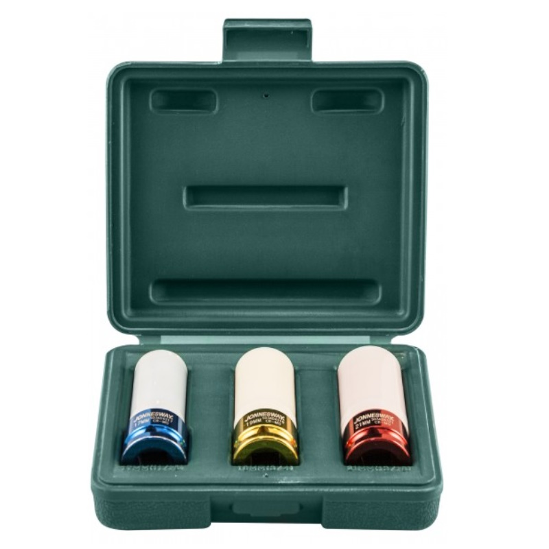 Комплект головок Jonnesway S03AD4303S, торцевых, ударных, глубоких, 1/2"DR, 3шт  в Вологде