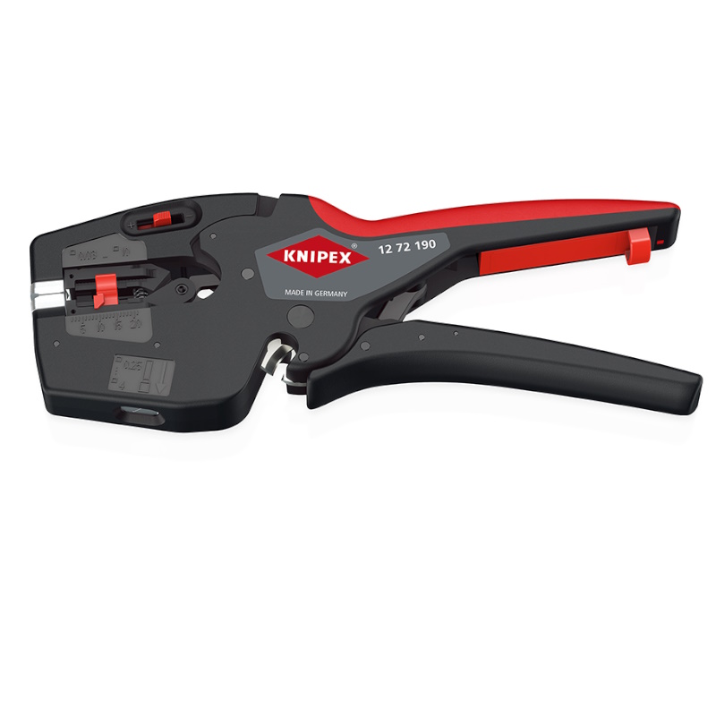 Стриппер автоматический Knipex NexStrip KN-1272190, 3-в-1, 0.03-10 мм² AWG 32-8, рез до 10 мм², обжим: квадрат, 0.25-4 мм², 2 х 2.5 мм², 190 мм в Угличе