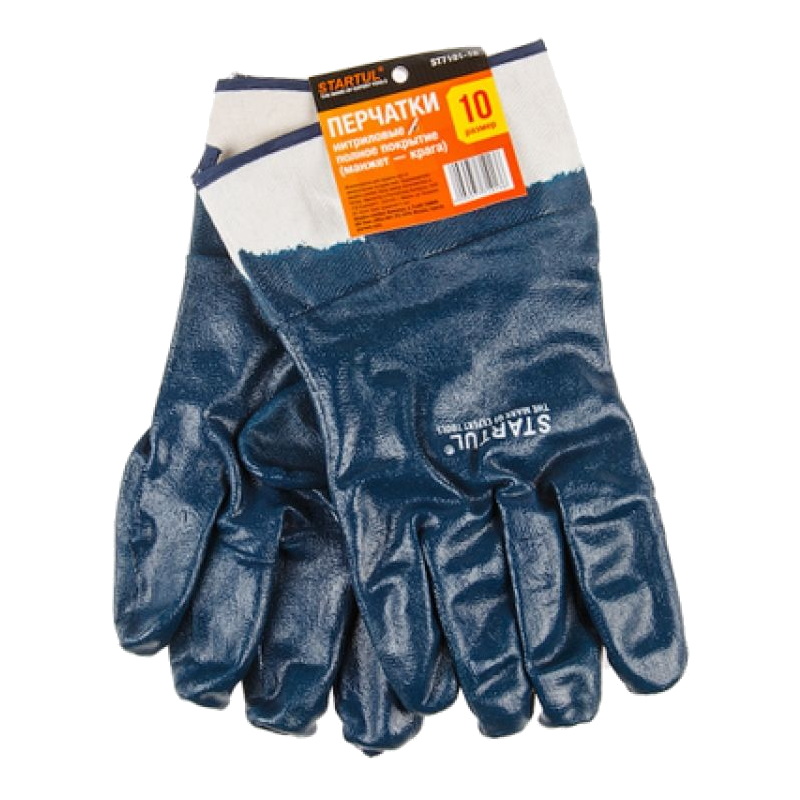 Перчатки Startul ST7101-10 хб нитриловое полное покрытие манжет крага 10 р-р 190₽