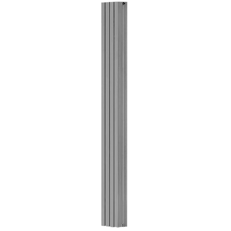 Радиатор Stout Tonale 1800 SRA-2120-18000804, 4 секции, алюминиевый, универсальное подключение, цвет 2676 cod.08 серый в Угличе