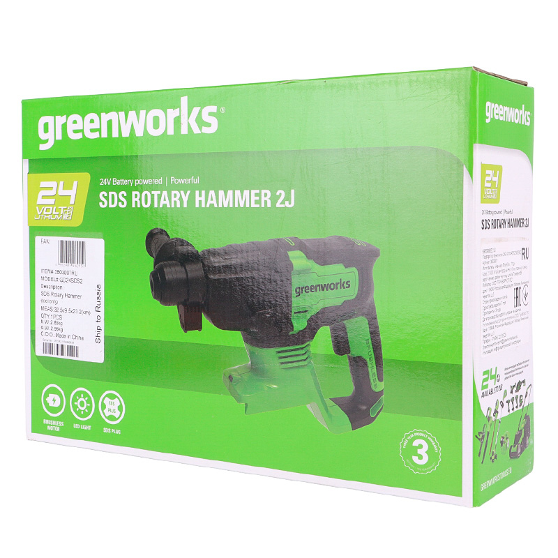 Аккумуляторный перфоратор Greenworks G24HD 3803007 в Твери