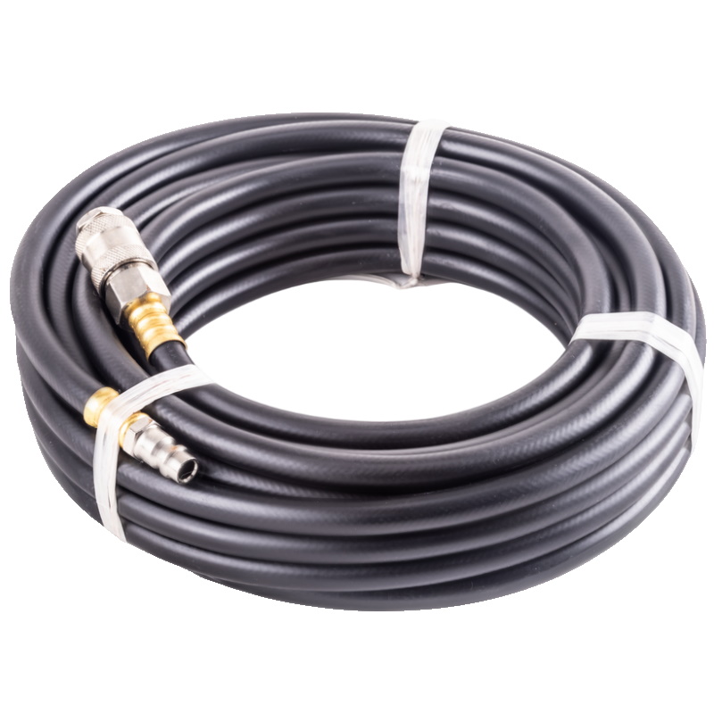 Резиновый маслостойкий воздушный шланг FoxWeld AERO 6511, с фитингами, Rapid, 20 бар, 15х9 мм, 15 м в Туле