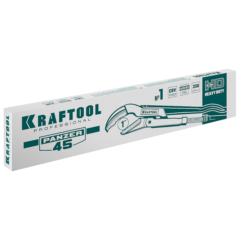 Трубный ключ с изогнутыми губками Kraftool PANZER-45 2735-10, №1, 1", 330 мм  в Череповце