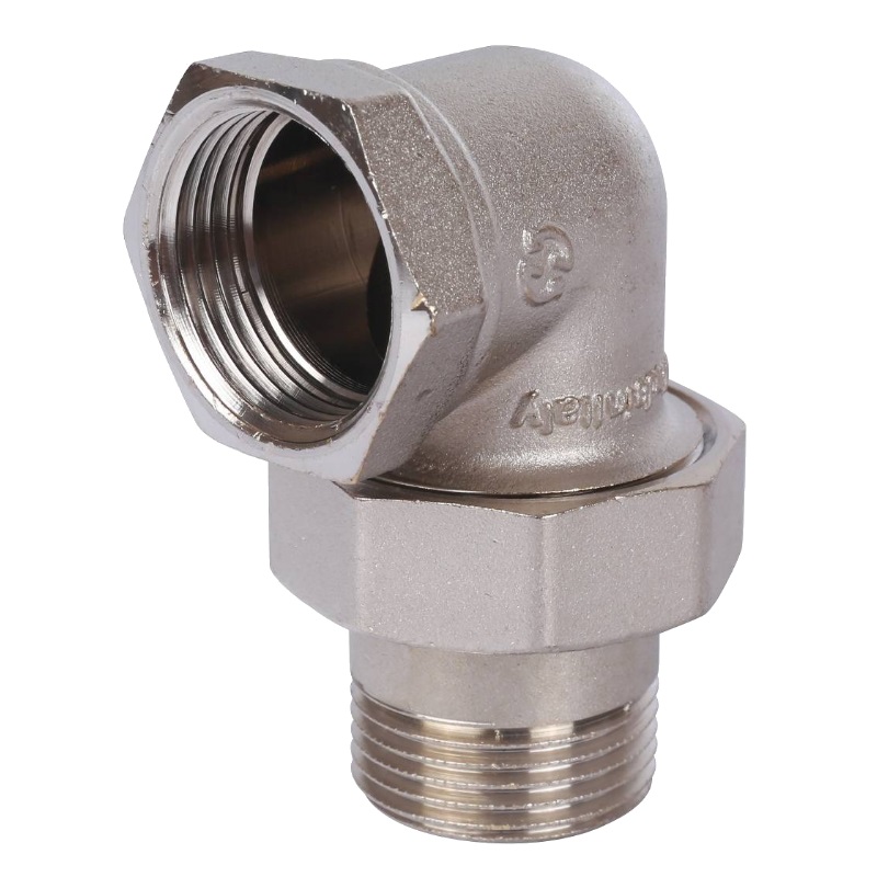 Американка угловая Stout SFT-0057-000001 ВН, 1", уплотнение под гайкой o-ring кольцо, никелированное в Муроме