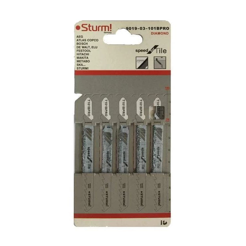 Пилки для лобзика Sturm 9019-03-101Bpro 5шт. в Туле