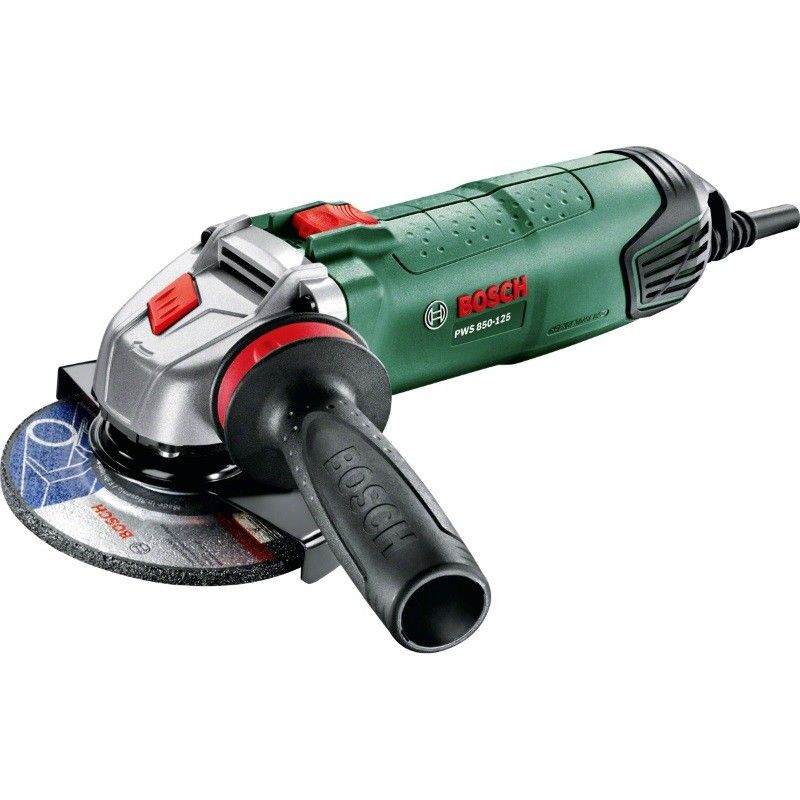 Угловая шлифмашина (болгарка) Bosch PWS 850-125 0.603.3A2.720, 125 мм, 850 Вт, в кейсе в Туле