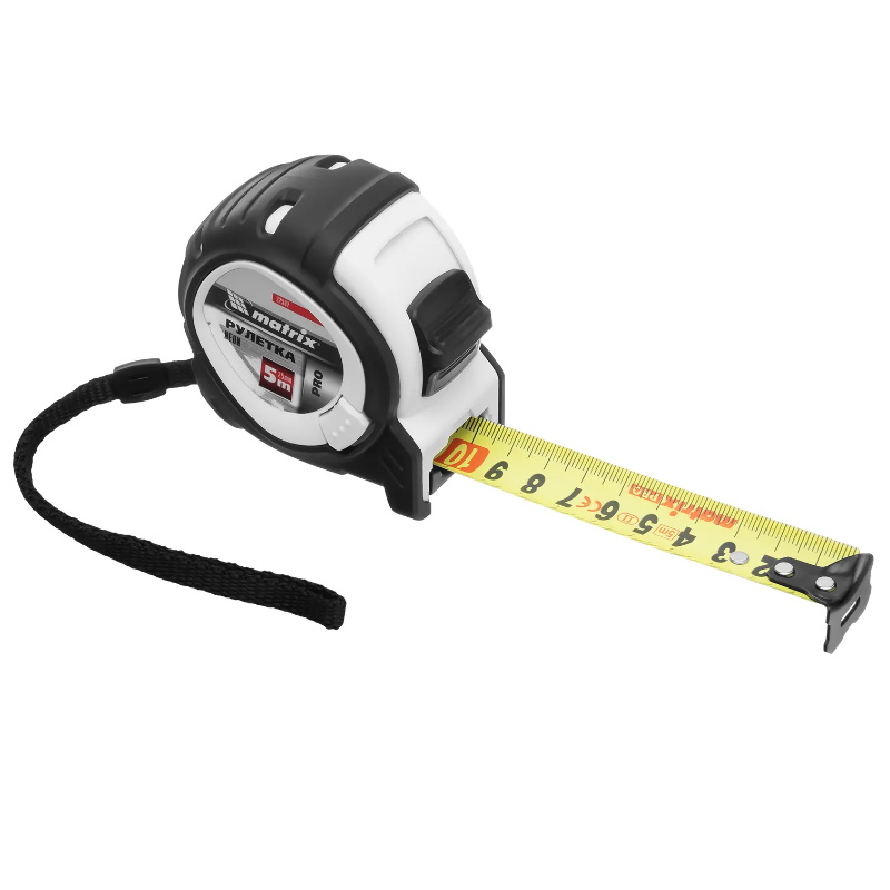 Рулетка Matrix Neon PRO 32592, 5 м x 25 мм, обрезиненный корпус, 3 фиксации в Туле
