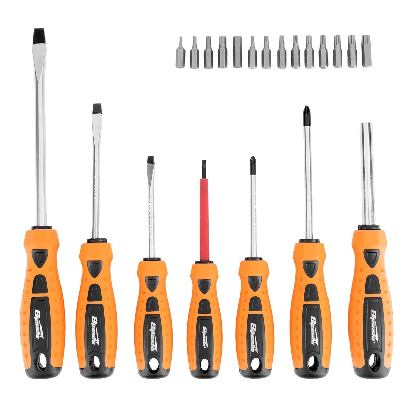 Набор отверток и бит Sparta 13309, двухкомпонентные рукоятки, 21 предмет