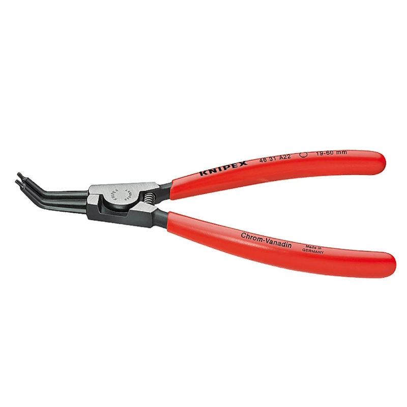 Щипцы для внешних стопорных колец Knipex KN-4631A32, губки 45°, Ø 40-100 мм, длина 210 мм, фосфатированные в Костроме