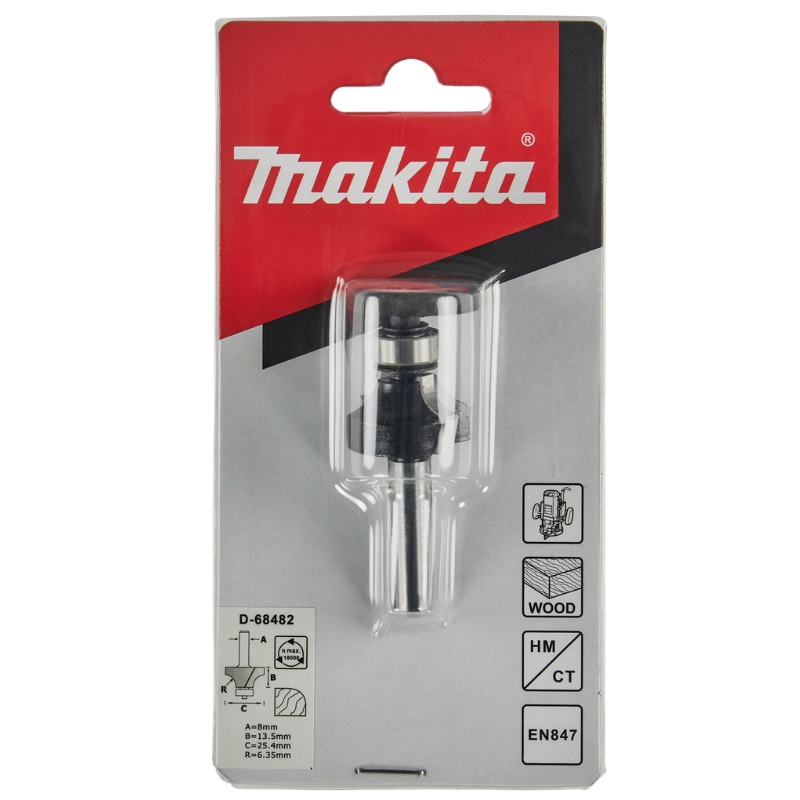 Фреза кромочная калевочная Makita D-68482 (25,4х13,5х8х56х2Т) в Твери
