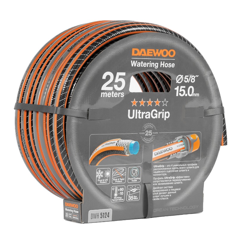 Шланг Daewoo UltraGrip Plus DWH 5124 (5/8" (15 мм), 25 м) в Туле