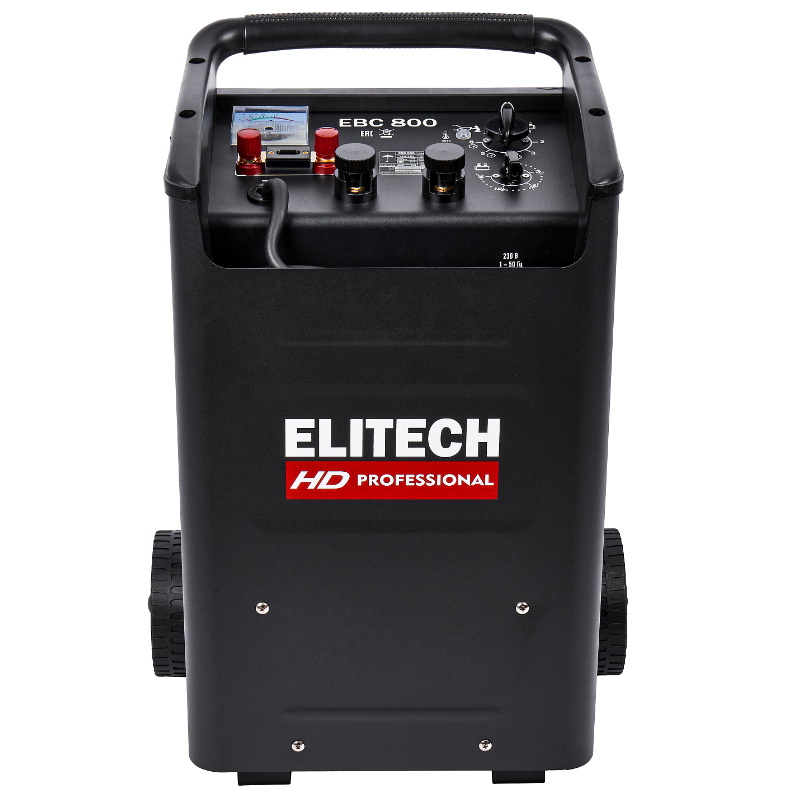 Устройство пуско-зарядное Elitech HD EBC 800 206816, 12/24 В, 2.5/20.0 кВт, заряд 10/100 А