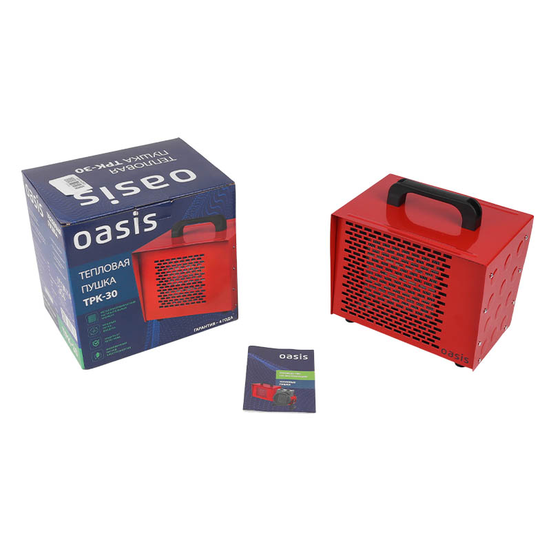 Тепловая пушка Oasis TPK-30, 1500/3000 Вт, металлокерамический нагревательный элемент в Иваново