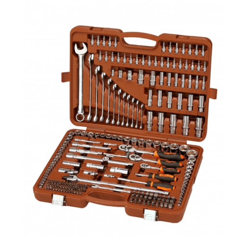 Набор инструмента универсальный Ombra OMT216S 059084, 1/4", 3/8", 1/2"DR, 216 предметов  в Коврове