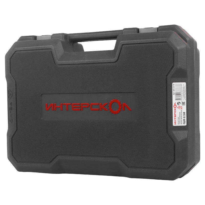 Аккумуляторная прямошлифовальная машина Интерскол ПШМ-836В 8212270 2xLi-ion 20 Ач ЗУ кейс