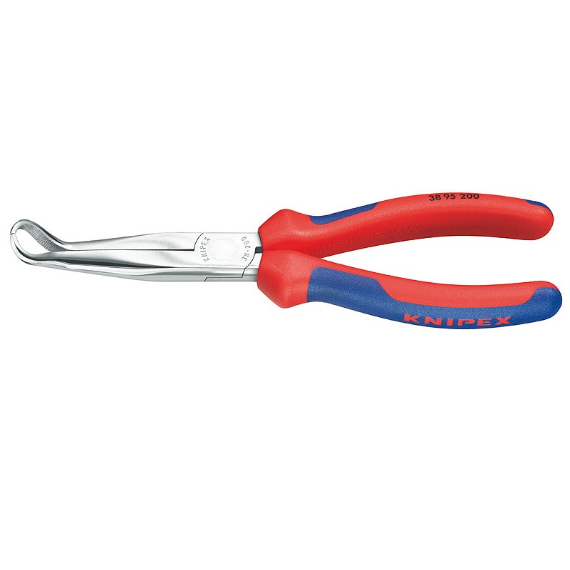 Плоскогубцы механика Knipex KN-3895200, плоскокруглые губки 45°, для свечей зажигания, 200 мм, хром, 2-комп ручки в Иваново