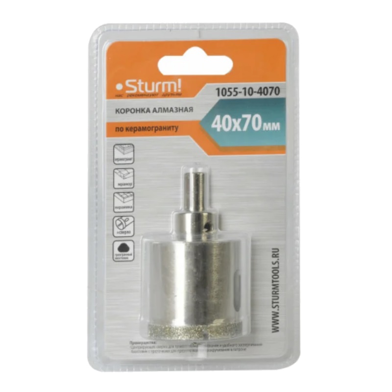 Коронка алмазная Sturm 1055-10-4070 в Ярославле