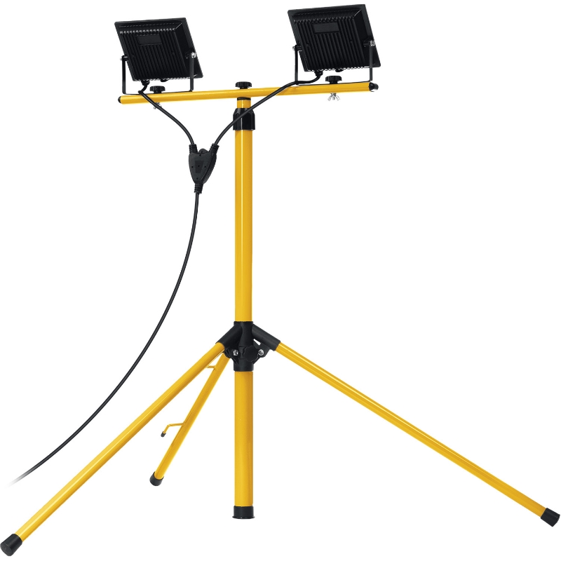Прожекторы светодиодные на штативе Stayer 56925-2-50, 2х50Вт, 6500К, IP65, 1.6м, LED-MAX в Переславле