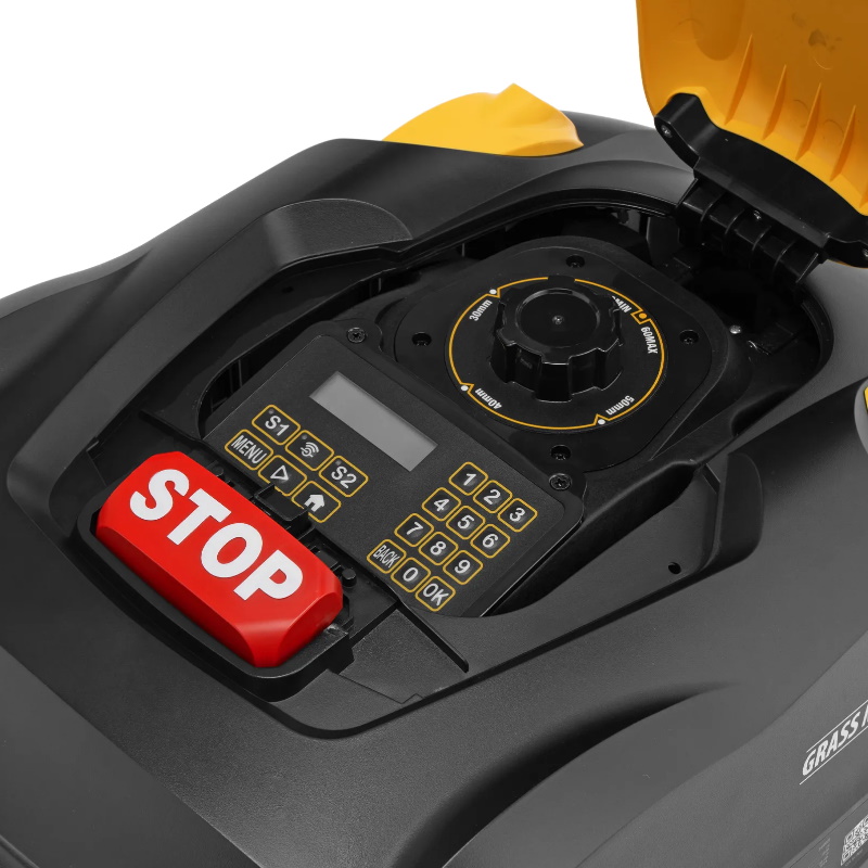 Робот-газонокосилка Denzel Grass Master 1000 58955, ультразвуковой датчик, 3 Ач, LCD дисплей, Wi-Fi в Александрове