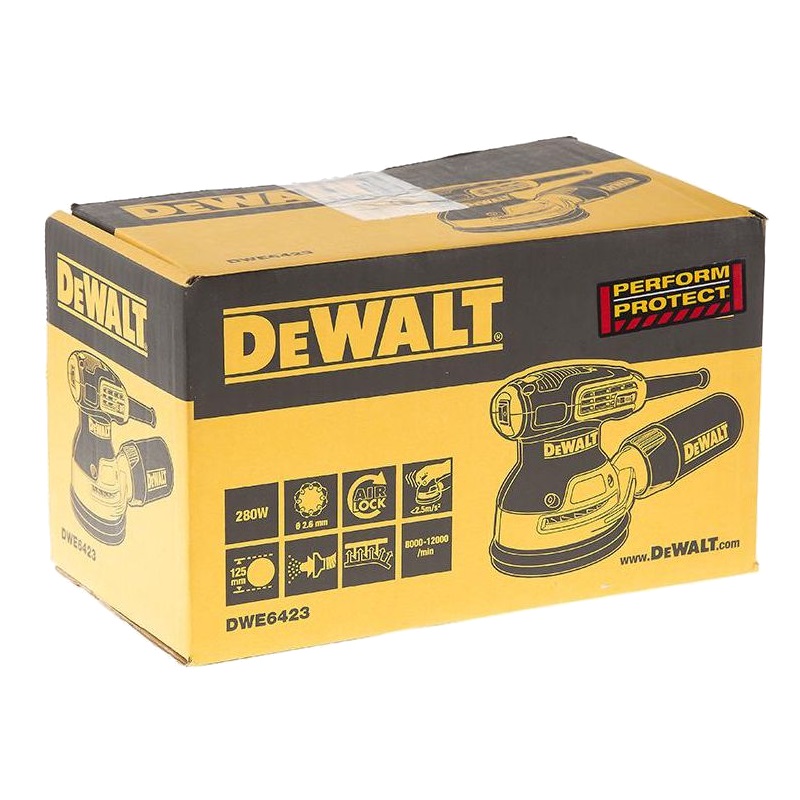 Шлифмашина эксцентриковая по металлу DeWalt DWE6423 (сетевое питание, 12000 оборотов/мин, оснастка 125 мм) в Александрове