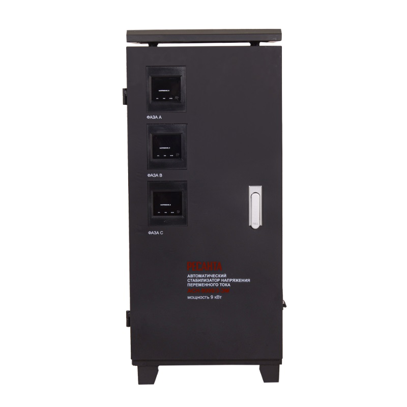 Трехфазный стабилизатор Ресанта АСН-9000/3-ЭМ 63/4/4