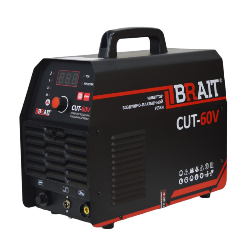 Инвертор для воздушно-плазменной резки Brait CUT-60V 1801036043 380Вт 92кВт 1951800₽