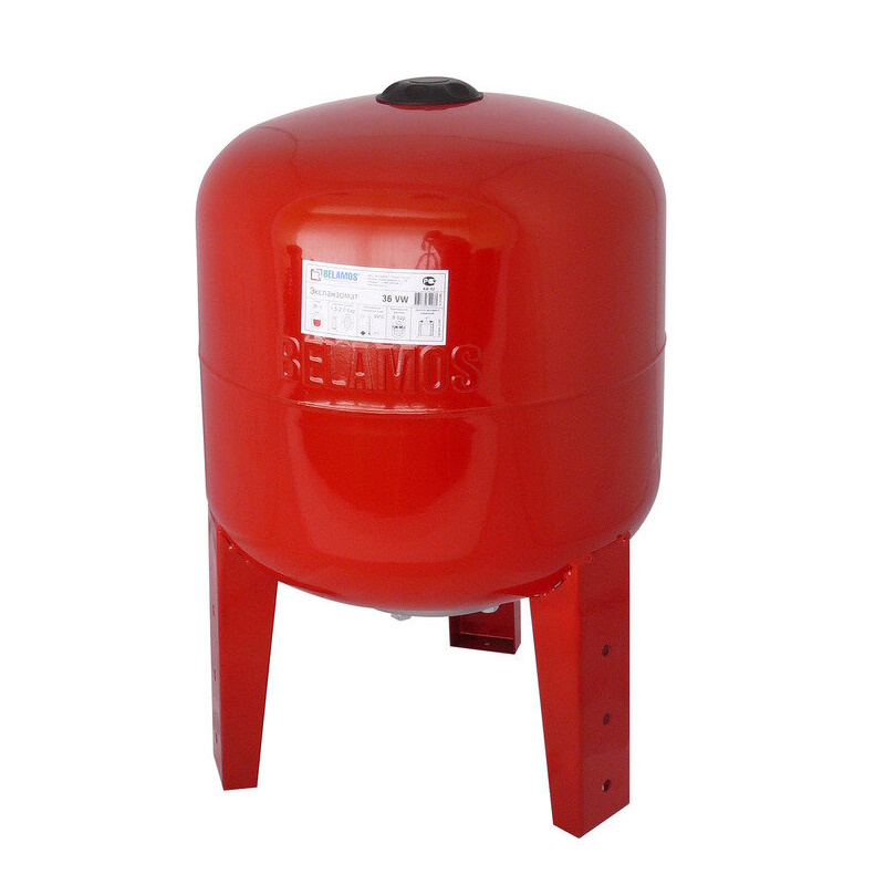 Расширительный бак Belamos 36VW гидроаккумулятор красный вертикальный 2971₽