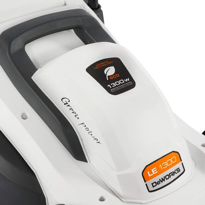 Газонокосилка электрическая DeWorks LE 1300 (объем травосборника 35 л, осевая регулировка) в Угличе
