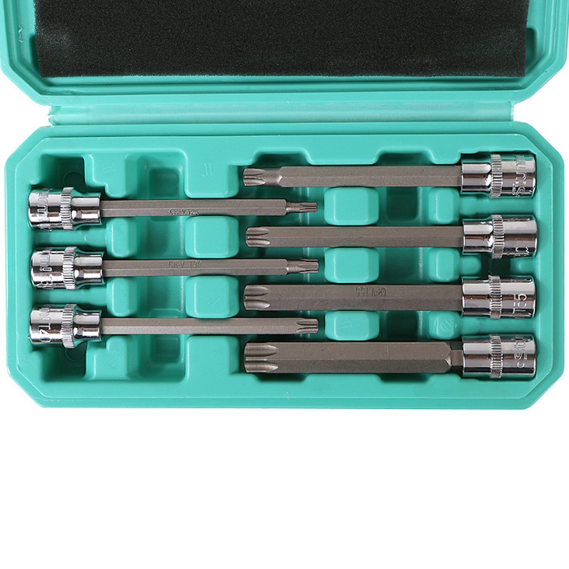 Набор головок Sturm 1045-18-T7-110, TORX 3/8",  110мм,  T25-60,  7шт,  пластиковый кейс,  СrV