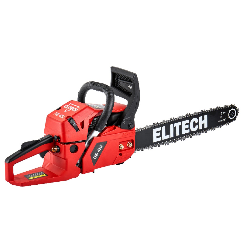 Бензопила Elitech ДМ ПБ 452 (E1611.013.00) 205449, 45 см3, 2.0 кВт/2.7 л.с.,шина 45 см,3200-1000 об/мин в Рыбинске