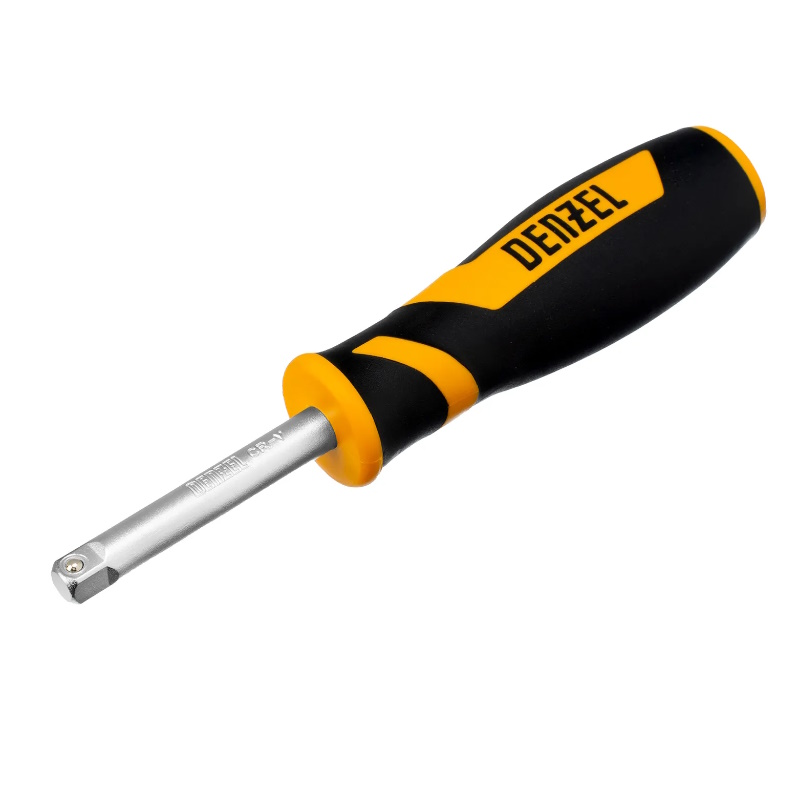 Набор инструментов Denzel 15809, 1/2", 1/4", CrV, S2, пластиковый кейс, 82 предмета в Переславле