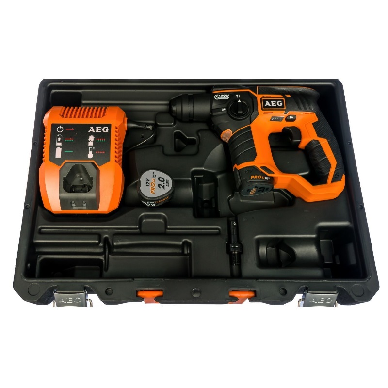 Аккумуляторный перфоратор AEG BBH12 LI-202C 4935443968 в кейсе, с защитной муфтой в Переславле