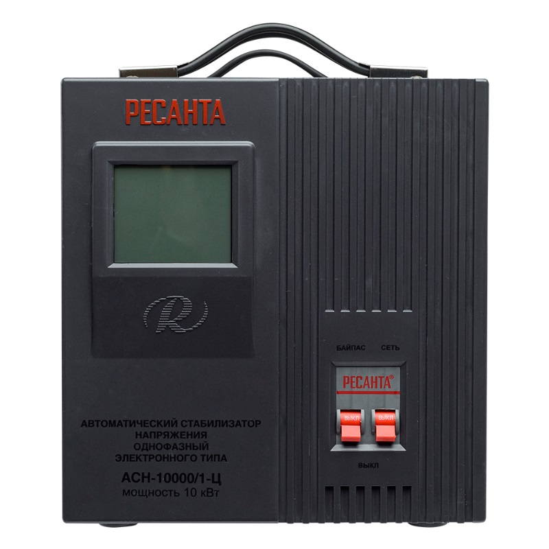 Стабилизатор напряжения Ресанта ACH 10000/1-Ц 63/6/8 (электронный дисплей, диапазон входа напряжения 140-260V) во Владимире