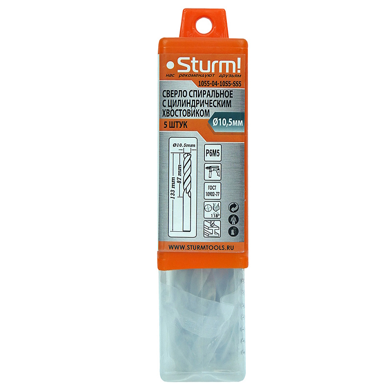 Сверло по металлу Sturm 1055-04-10S5-SS5 во Владимире