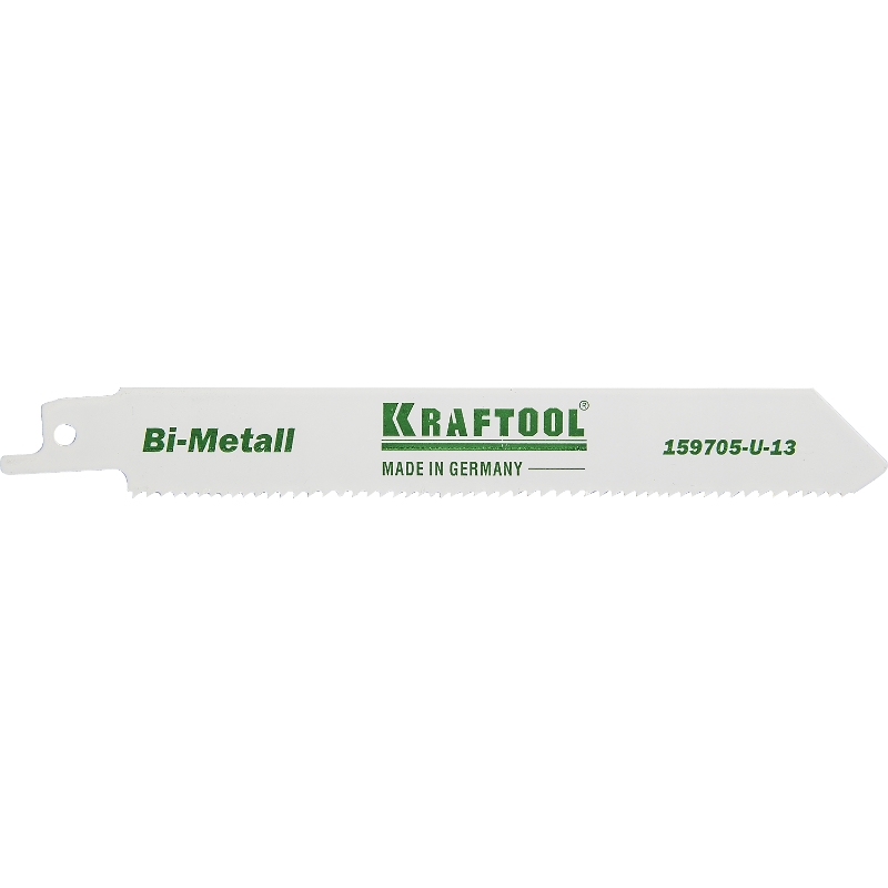 Полотно Kraftool "INDUSTRIE QUALITAT" 159705-U-13, S922VF, для эл/ножовки, Bi-Metall, по металлу, дереву, шаг 1,8-2,5мм, 130мм в Угличе