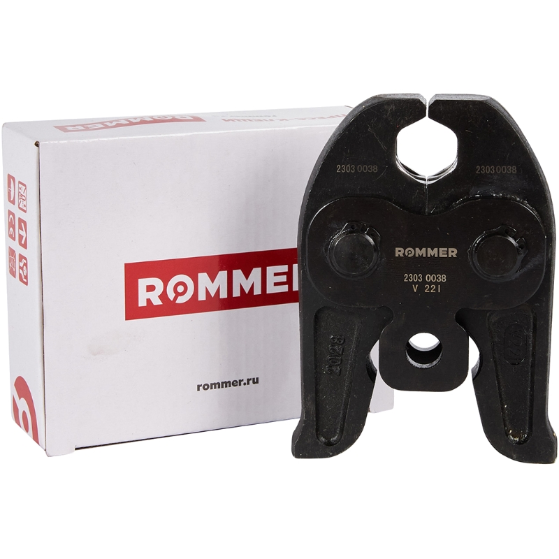 Пресс-клещи Rommer RPT-0003-000022, V-профиль, 22 в Туле