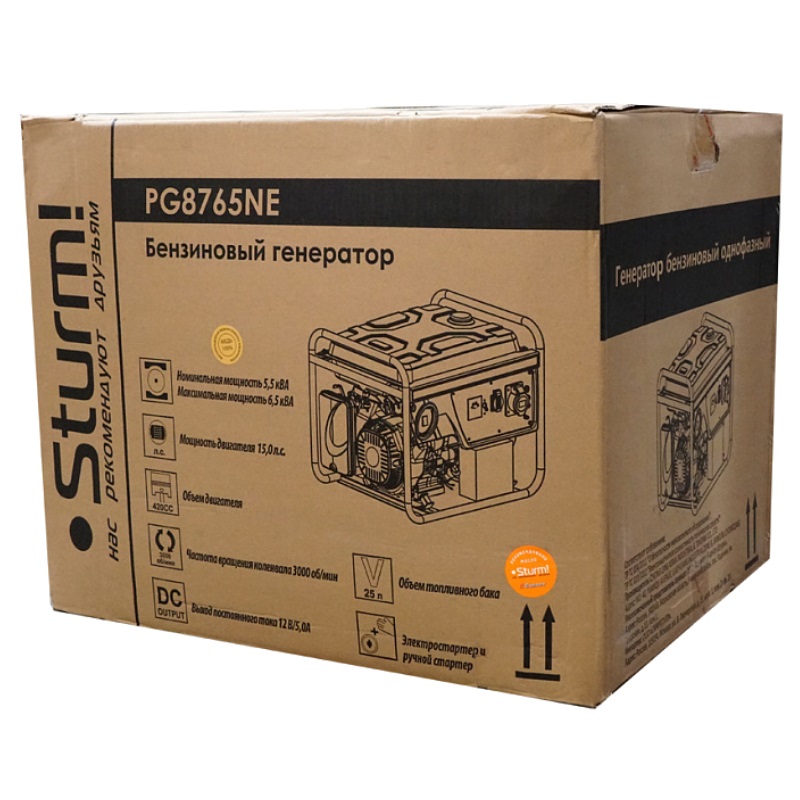 Бензиновый генератор Sturm PG8765NE в Вологде